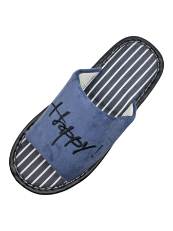 Papuci de casă decupați unisex Tecos® albastru închis cu talpă respirabilă și antiderapantă – mărimi 36-45 [3]