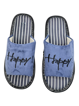 Papuci de casă decupați unisex Tecos® albastru închis cu talpă respirabilă și antiderapantă – mărimi 36-45 [4]