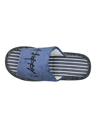 Papuci de casă decupați unisex Tecos® albastru închis cu talpă respirabilă și antiderapantă – mărimi 36-45 [5]
