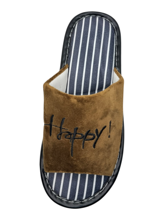 Papuci de casă decupați unisex Tecos® maro cu talpă respirabilă și antiderapantă – mărimi 36-45 [2]