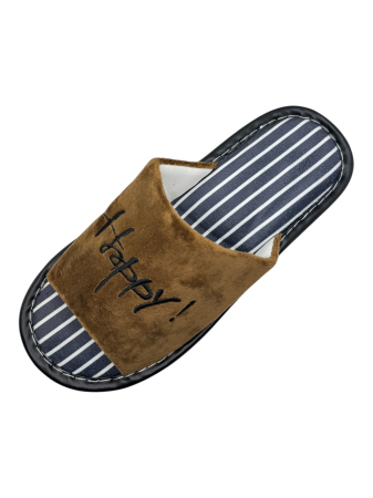 Papuci de casă decupați unisex Tecos® maro cu talpă respirabilă și antiderapantă – mărimi 36-45 [4]