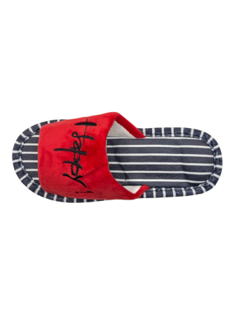 Papuci de casă decupați unisex Tecos® roșu cu talpă respirabilă și antiderapantă – mărimi 36-45 [2]
