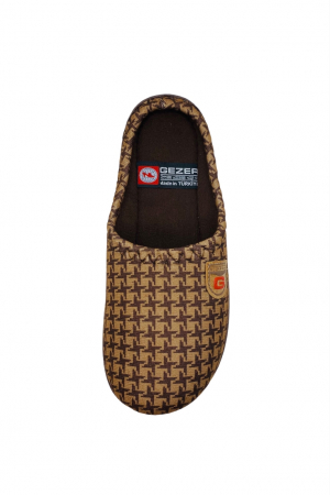 Papuci de casa pentru bărbați, maro deschis, mărime 43 model cu călcâi, 27.5 centimetri [3]