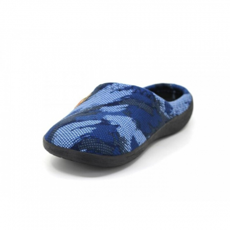 Papuci de casă bărbați albastru camuflaj – model confortabil și călduros, mărimea 41-45 [2]