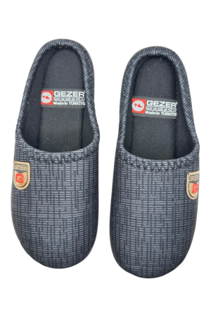 Papuci de casă pentru bărbați Gezer gri – comozi și călduroși, fabricați în Turcia [5]