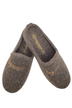 Papuci de casa pentru bărbați, maro, mărime 40, branț detașabil și călcâi [0]