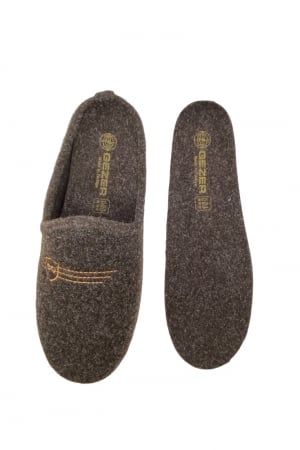 Papuci de casa pentru bărbați, maro, mărime 40, branț detașabil și călcâi [2]
