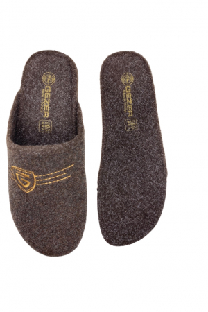 Papuci de casa pentru bărbați, maro, mărime 40, branț detașabil și călcâi [3]