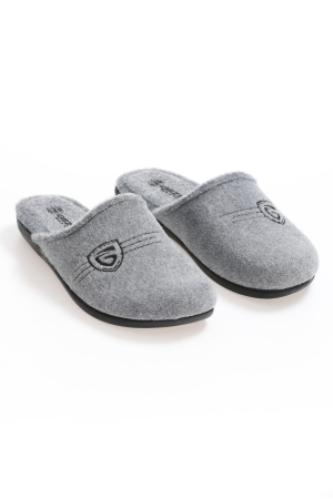 Papuci de casa pentru bărbați, gri, mărime 40, branț detașabil, 26 centimetri [0]