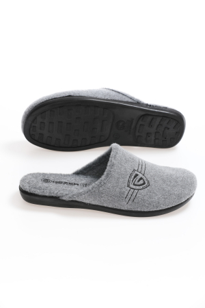 Papuci de casa pentru bărbați, gri, mărime 40, branț detașabil, 26 centimetri [5]