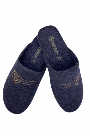 Papuci de casa pentru bărbați, maro, mărime 40, branț detașabil, 26 centimetri [0]