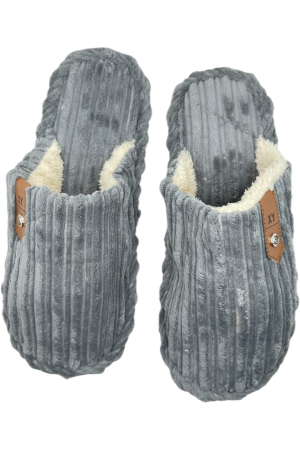 Papuci de casă pentru bărbați Tecos Gri – Îmblăniți și comozi [3]