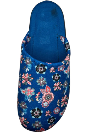 Papuci de casă damă Tecos albastru floral – confort și stil [3]