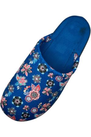 Papuci de casă damă Tecos albastru floral – confort și stil [5]