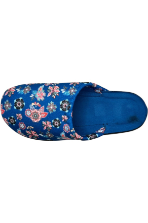 Papuci de casă damă Tecos albastru floral – confort și stil [2]