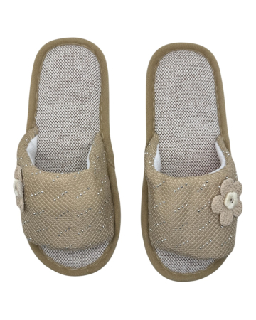 papuci-de-casa-pentru-dama-tecos-maro-marime-36-37-23-centimetri-model-cu-floare-3d-talpa-comoda-si-respirabila [3]