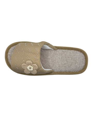 papuci-de-casa-pentru-dama-tecos-maro-marime-36-37-23-centimetri-model-cu-floare-3d-talpa-comoda-si-respirabila [5]