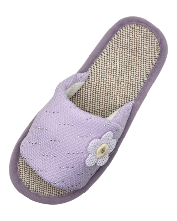 Papuci de casă damă Tecos® mov cu floare 3D și talpă confortabilă respirabilă – mărimi 36-41 [4]