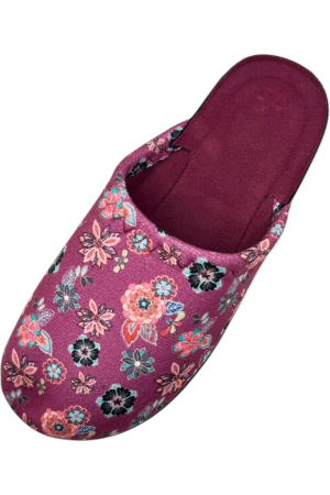 Papuci de casă damă Tecos roșu floral – confort și stil [3]