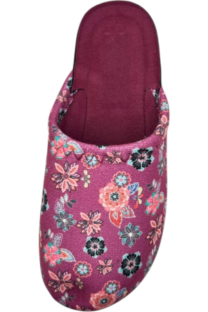 Papuci de casă damă Tecos roșu floral – confort și stil [4]