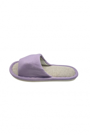 Papuci de casa pentru femei, Tecos®, mov cu model elegant, confortabili, talpa respirabila , marime 36-37, 23 centimetri [2]