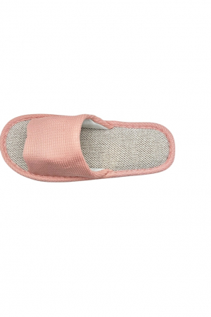 Papuci de casa pentru femei, Tecos®, roz cu model elegant, confortabili, talpa respirabila , marime 36-37, 23 centimetri [5]