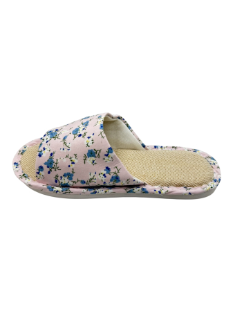 Papuci de casă pentru femei Tecos® roz cu model floral și talpă respirabilă – mărimi 36-41 [1]
