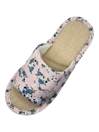 Papuci de casă pentru femei Tecos® roz cu model floral și talpă respirabilă – mărimi 36-41 [3]