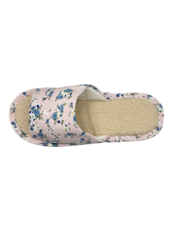 Papuci de casă pentru femei Tecos® roz cu model floral și talpă respirabilă – mărimi 36-41 [2]