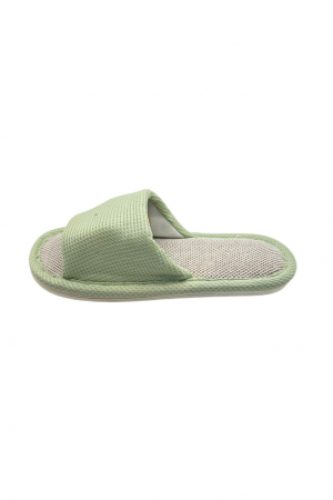 Papuci de casa pentru femei, Tecos®, verde cu model elegant, confortabili, talpa respirabila , marime 36-37, 23 centimetri [4]