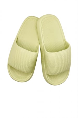 Papuci plaja - Papuci de dama, Tecos®, marime 36-37, verde, foarte usori, talpa anti-alunecare, 24 centimetri