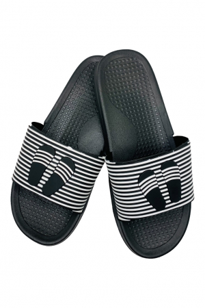Papuci de piscina sau plaja pentru adulti cu imprimeu slapi, gri, marime 40, 25 centimetri [17]