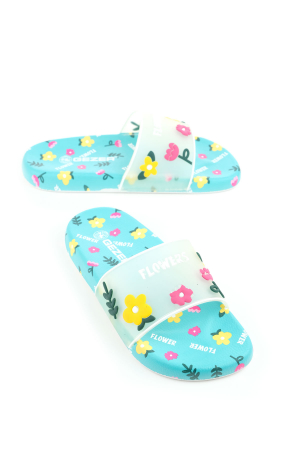 Papuci plaja - Papuci de Plajă cu Imprimeu Floral – Confort și Stil