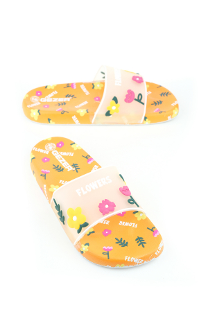 Papuci plaja dama - Papuci de Plajă cu Imprimeu Floral – Confort și Stil