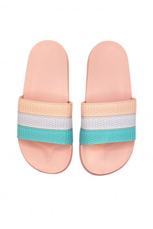 Papuci damă vară pastel – barete late colorate – model casual [5]