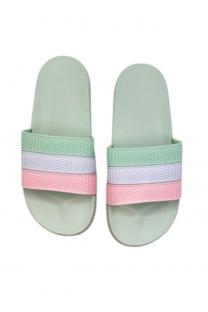 Papuci damă vară pastel – barete late colorate – model casual [5]