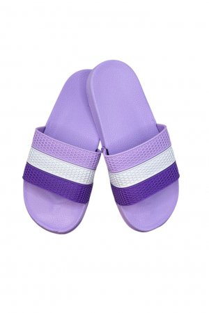 Papuci plaja dama - Papuci damă vară pastel – barete late colorate – model casual