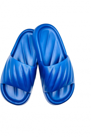 Papuci plaja barbati - Papuci de plaja sau piscina pentru barbati, Tecos®, albastri, marimea 40-41, 25.5 centimetri, foarte usori si confortabili