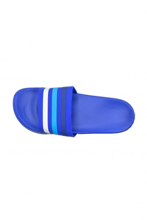 Papuci de plaja sau piscina pentru barbati, Tecos®, albastru deschis cu dungi, marimea 45, 27.5 centimetri,usori, confortabili, cu design modern [3]