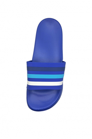 Papuci de plaja sau piscina pentru barbati, Tecos®, albastru deschis cu dungi, marimea 45, 27.5 centimetri,usori, confortabili, cu design modern [5]