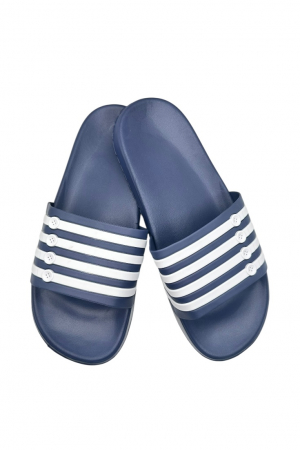 Papuci plaja barbati - Papuci de plaja sau piscina pentru barbati, Tecos®, albastru, marimea 40, 25 centimetri,usori, confortabili, cu design modern