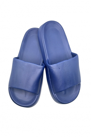 Papuci plaja barbati - Papuci de plaja sau piscina pentru barbati, Tecos®, albastru, marimea 40-41, 27 centimetri, usori, confortabili, model modern