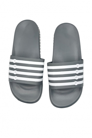 Papuci de plaja sau piscina pentru barbati, Tecos®, gri, marimea 40, 25 centimetri,usori, confortabili, cu design modern [2]