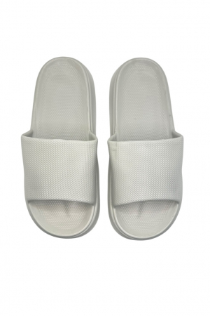 Papuci de plaja sau piscina pentru barbati, Tecos®, gri, marimea 40-41, 27 centimetri, usori, confortabili, model modern [5]