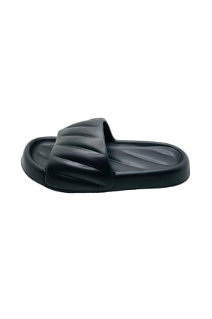 Papuci de plaja sau piscina pentru barbati, Tecos®, negri, marimea 40-41, 25.5 centimetri, foarte usori si confortabili [1]