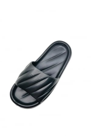 Papuci de plaja sau piscina pentru barbati, Tecos®, negri, marimea 40-41, 25.5 centimetri, foarte usori si confortabili [3]