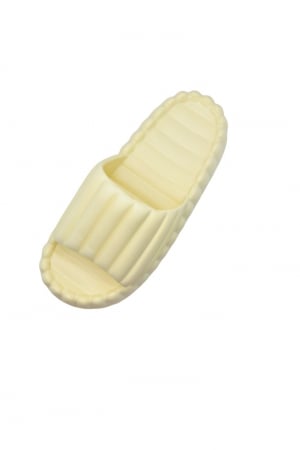 Papuci de plaja sau piscina pentru dama, Tecos, marime 36-37, galben, 23.5 centimetri, ultra moi si usori, design modern, confortabili [2]