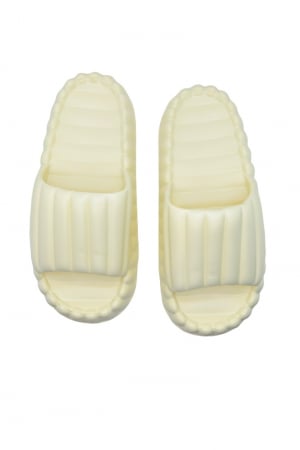 Papuci de plaja sau piscina pentru dama, Tecos, marime 36-37, galben, 23.5 centimetri, ultra moi si usori, design modern, confortabili [4]
