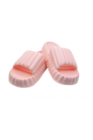 Papuci plaja dama - Papuci de plaja sau piscina pentru dama, Tecos, marime 36-37, roz, 23.5 centimetri, ultra moi si usori, design modern, confortabili