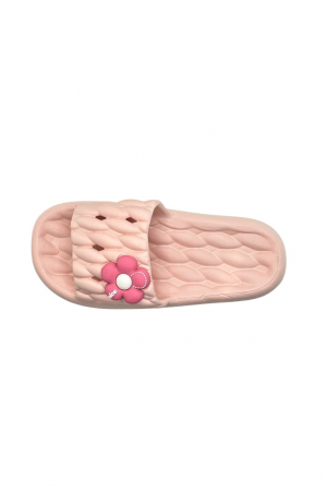 Papuci de plaja sau piscina pentru dama, Tecos®, marime 36-37, roz, 24 centimetri, ultra moi si usori, design modern, confortabili, aspect impletit [4]